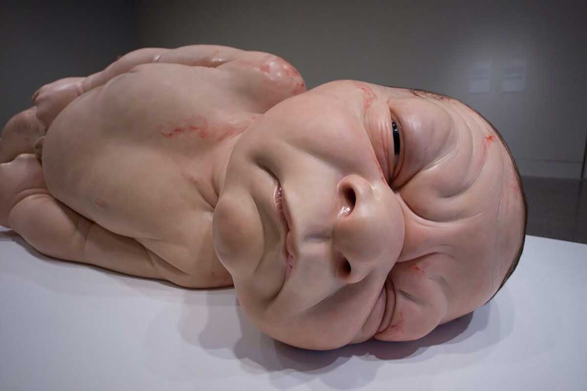 ron mueck girl baby sculpture hyperrealism