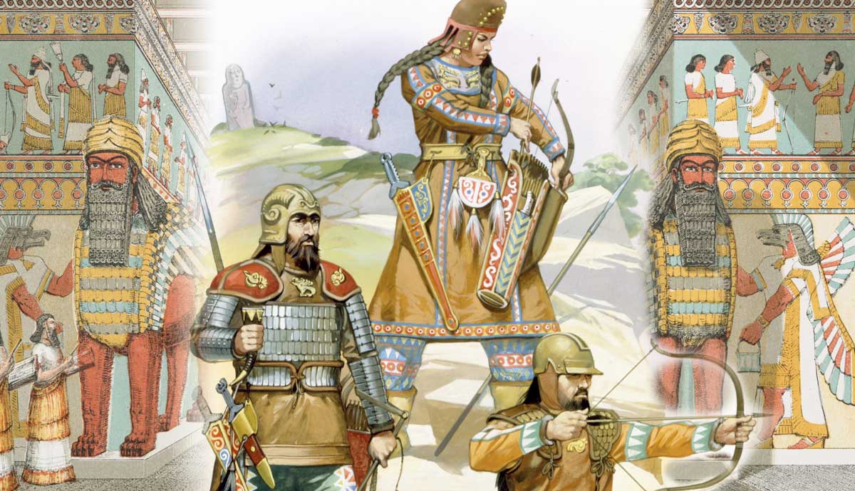 scythian archers in nineveh assyrian hall