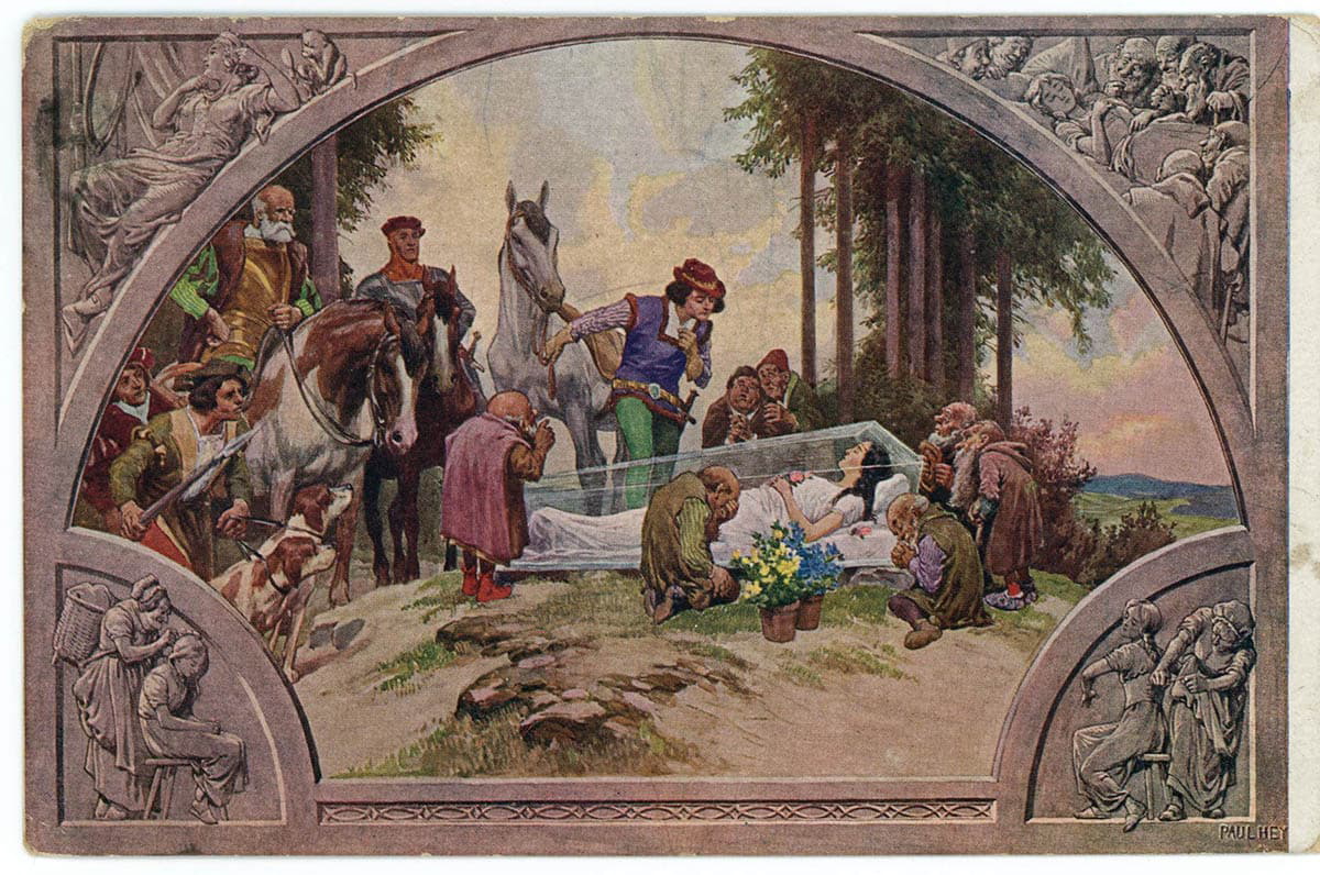 snow white postcard from jack zipes collection