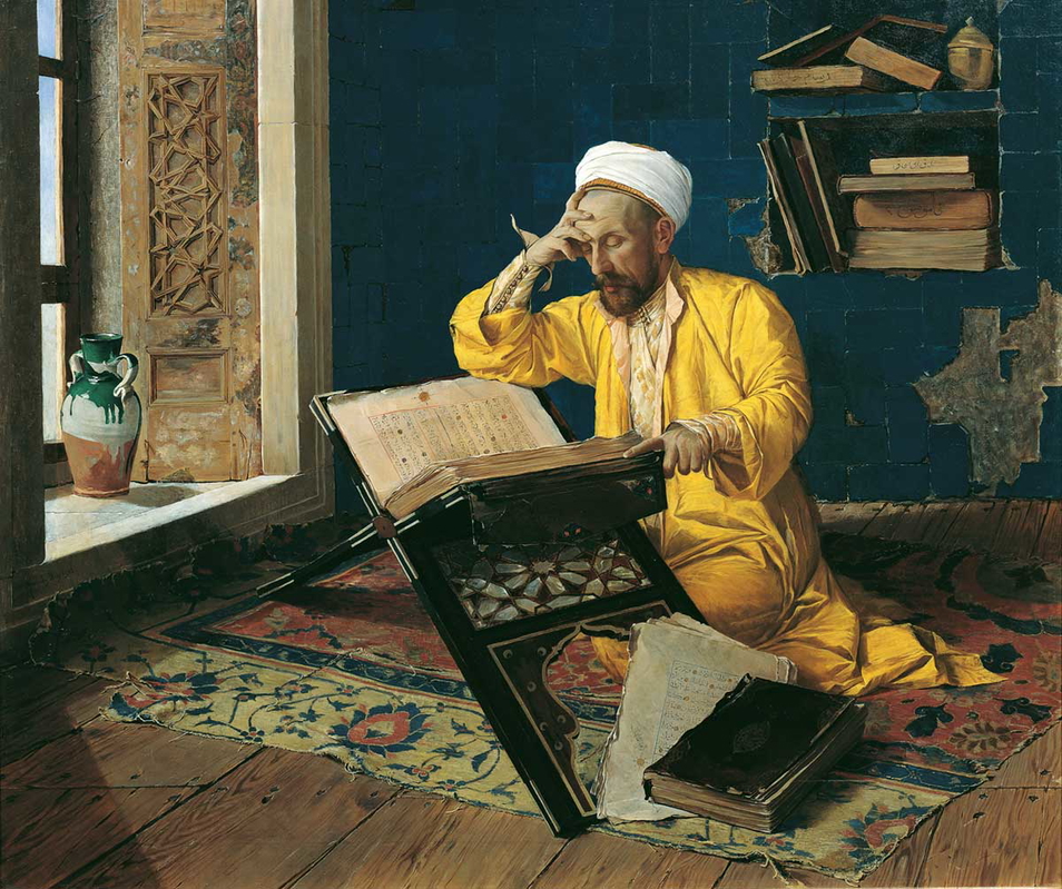 studying koran osman hamdi bey