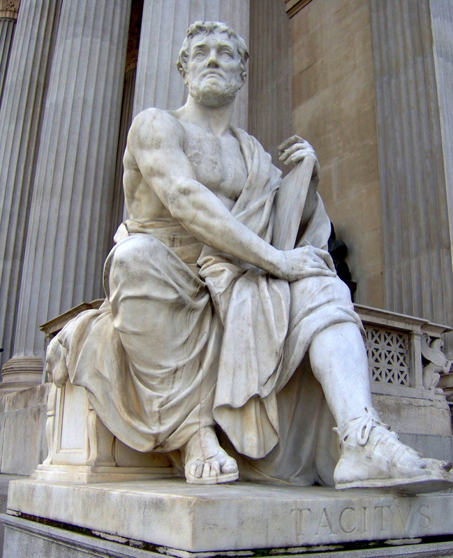 tacitus roman historian modern statue