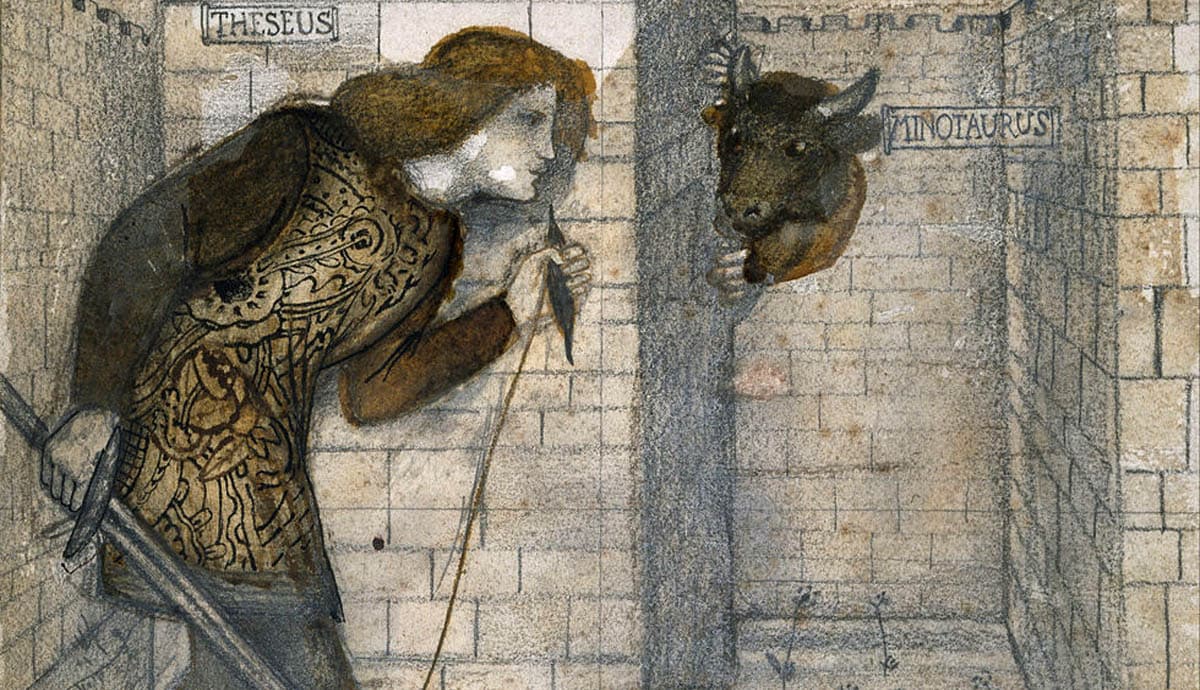 theseus and minotaur