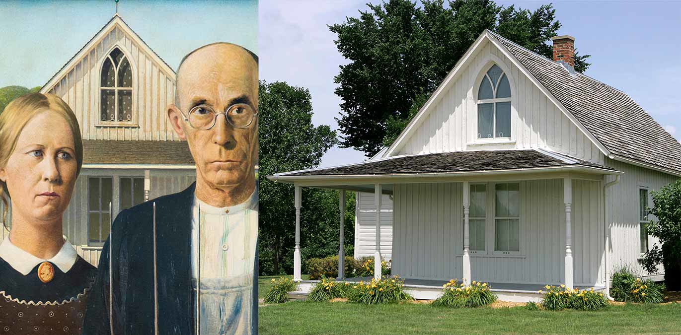 grant wood american gothic architecture