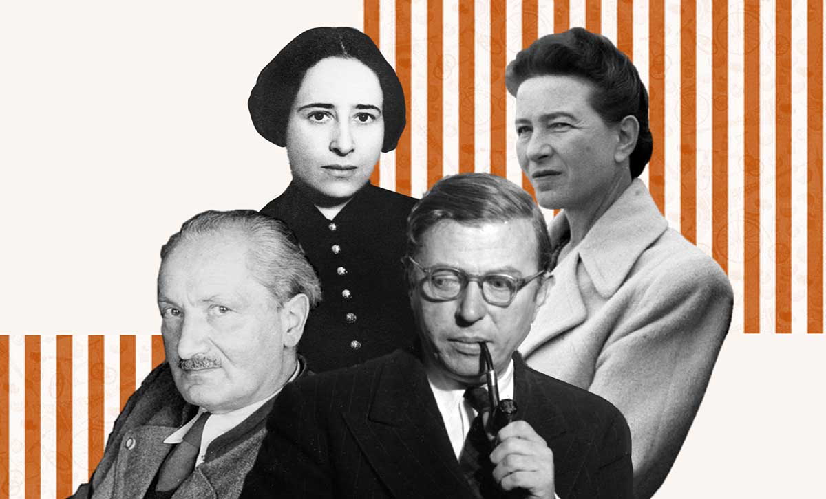 Arendt Beauvoir Sartre Heidegger