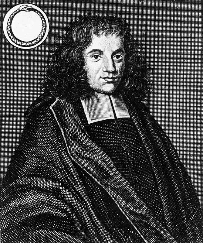 Baruch Spinoza drawing