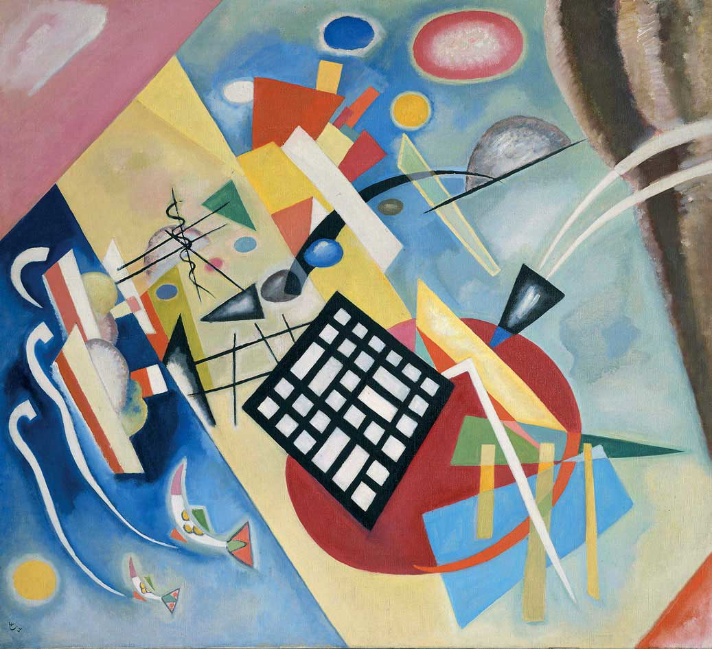kandinsky black grid painting