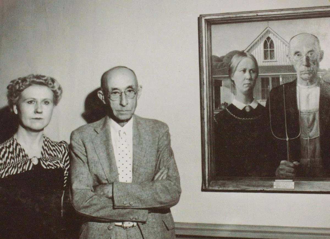 american gothic real life models