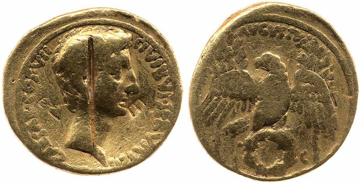 augustus coin india roman trade