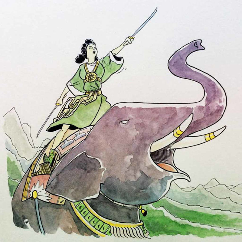 ba trieu ancient women