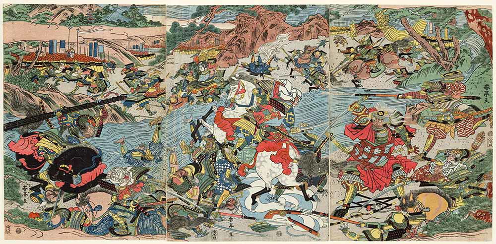 battle kawanakajima epic confrontation sengoku jidai katsukawa shuntei