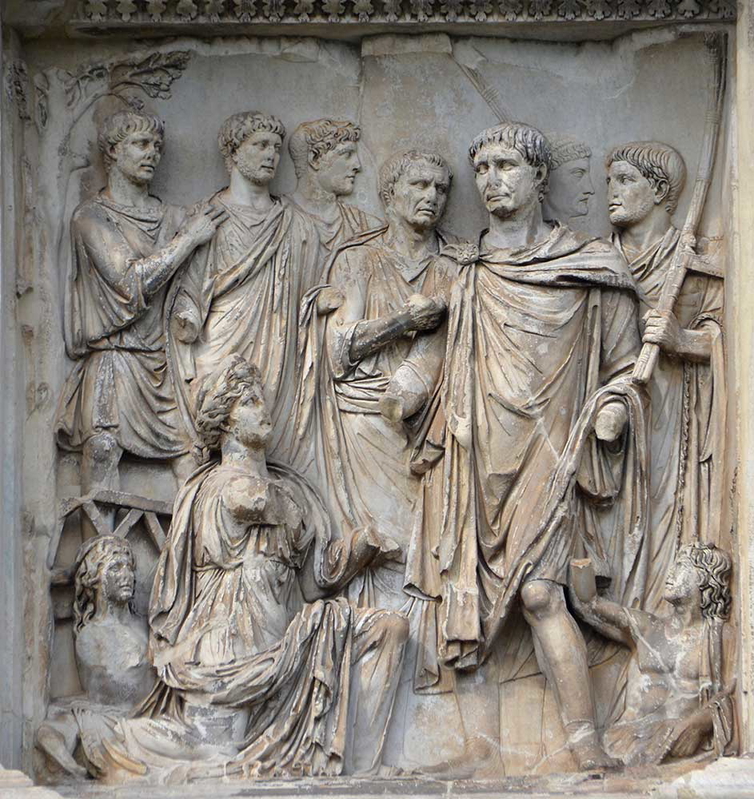carole raddato benevento arch trajan dacia drawing