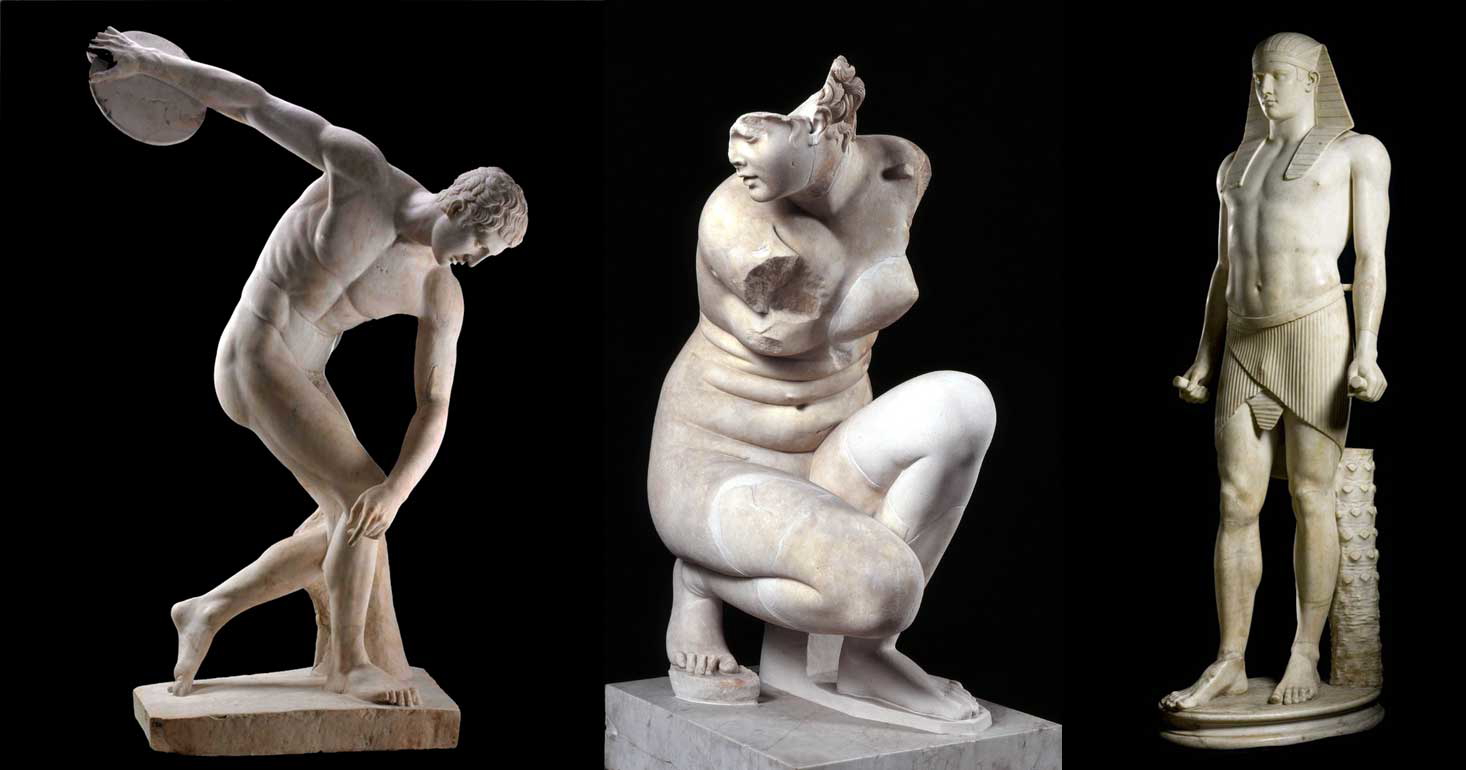 discobolus statue crouching venus osiris antinous sculptures