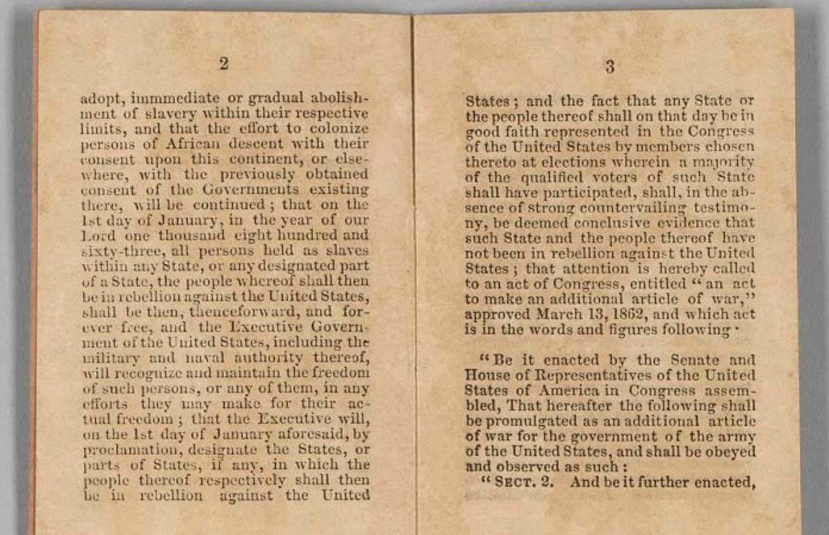 emancipation proclamation president abraham lincoln