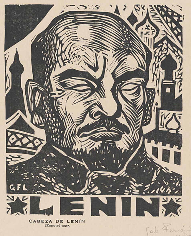 gabriel ledesma lenin head poster