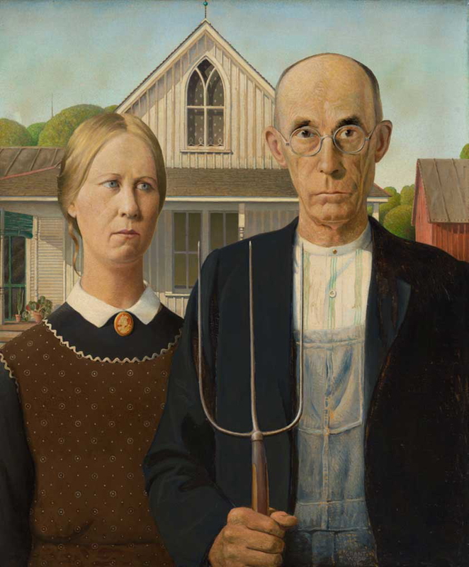grant wood american gothic art institute of chicago
