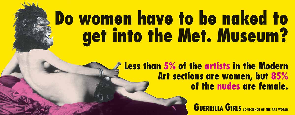 guerrilla girls billboard feminist art tate modern