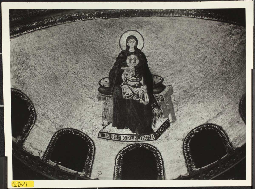 hagia sophia apse virgin mosaic photograph