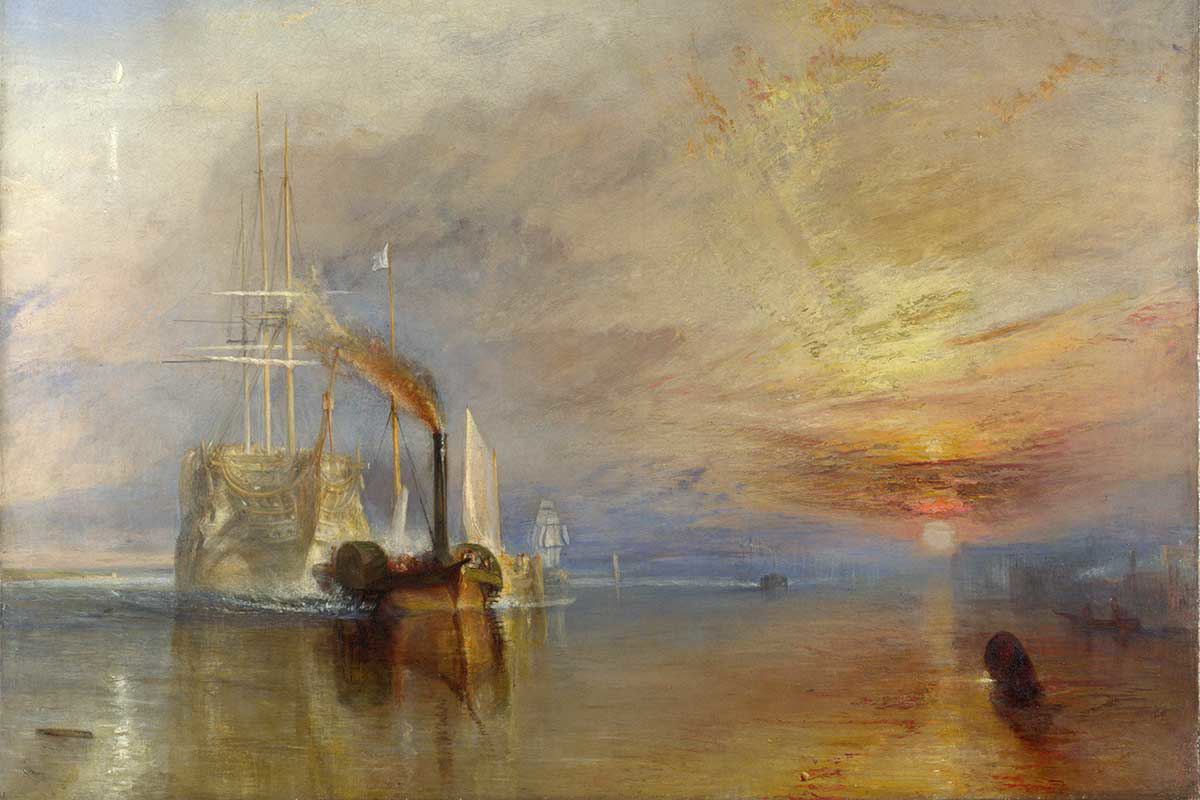 jmw turner fighting temeraire romantic painting