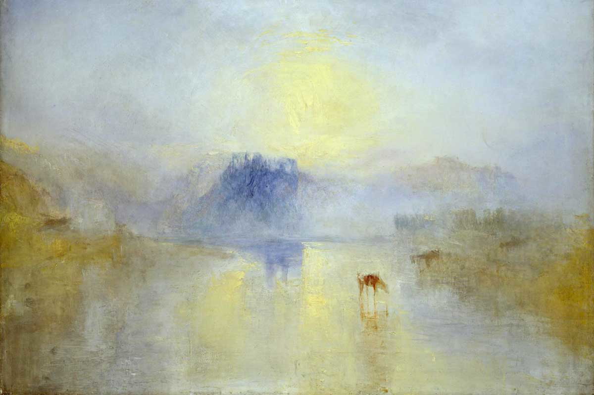 jmw turner norham castle sunrise romantic painting