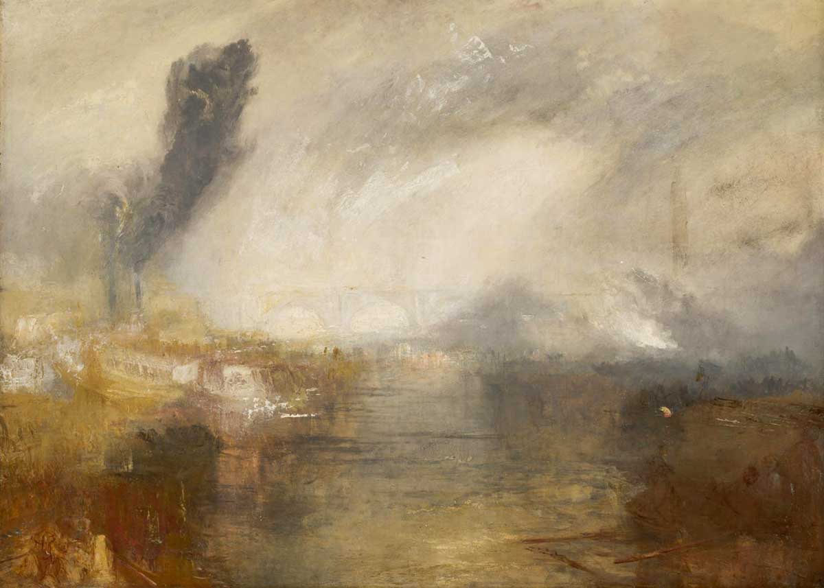 jmw turner thames waterloo bridge romantic painting