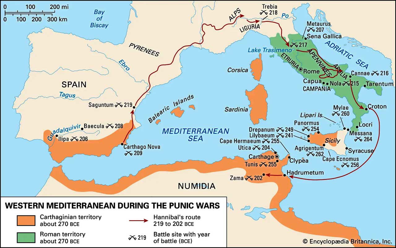 mediterranean punic wars
