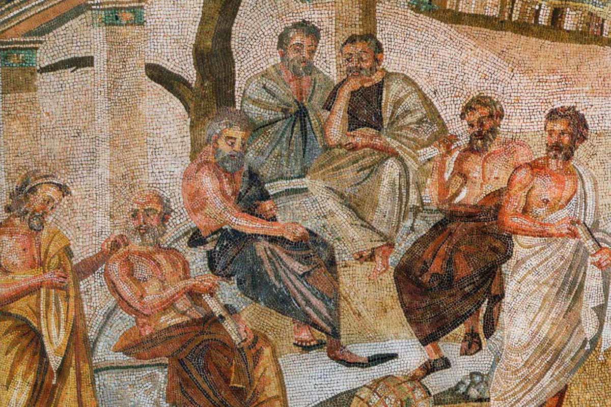 mosaic philosophers pompeii