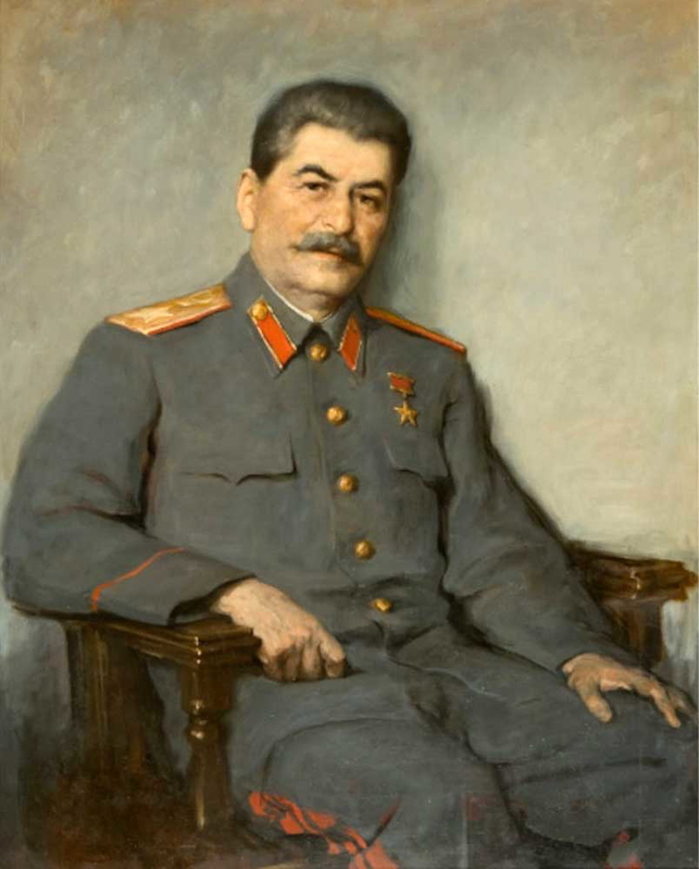orenshikov joseph stalin portrait russian leaders