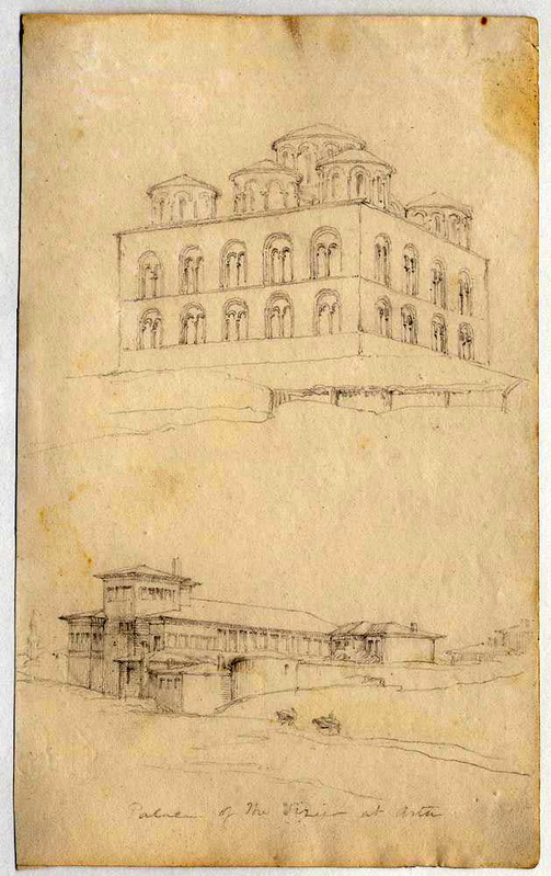 panagia parigoritissa arta charles robert cockerell drawing