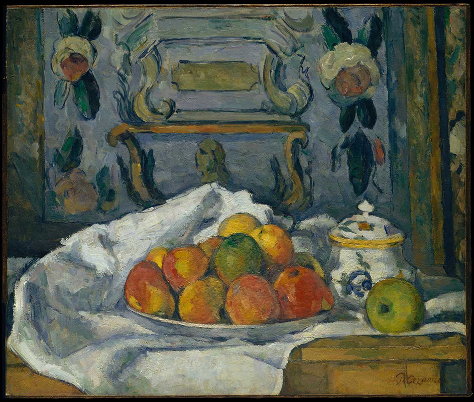 paul cezanne dish apples met