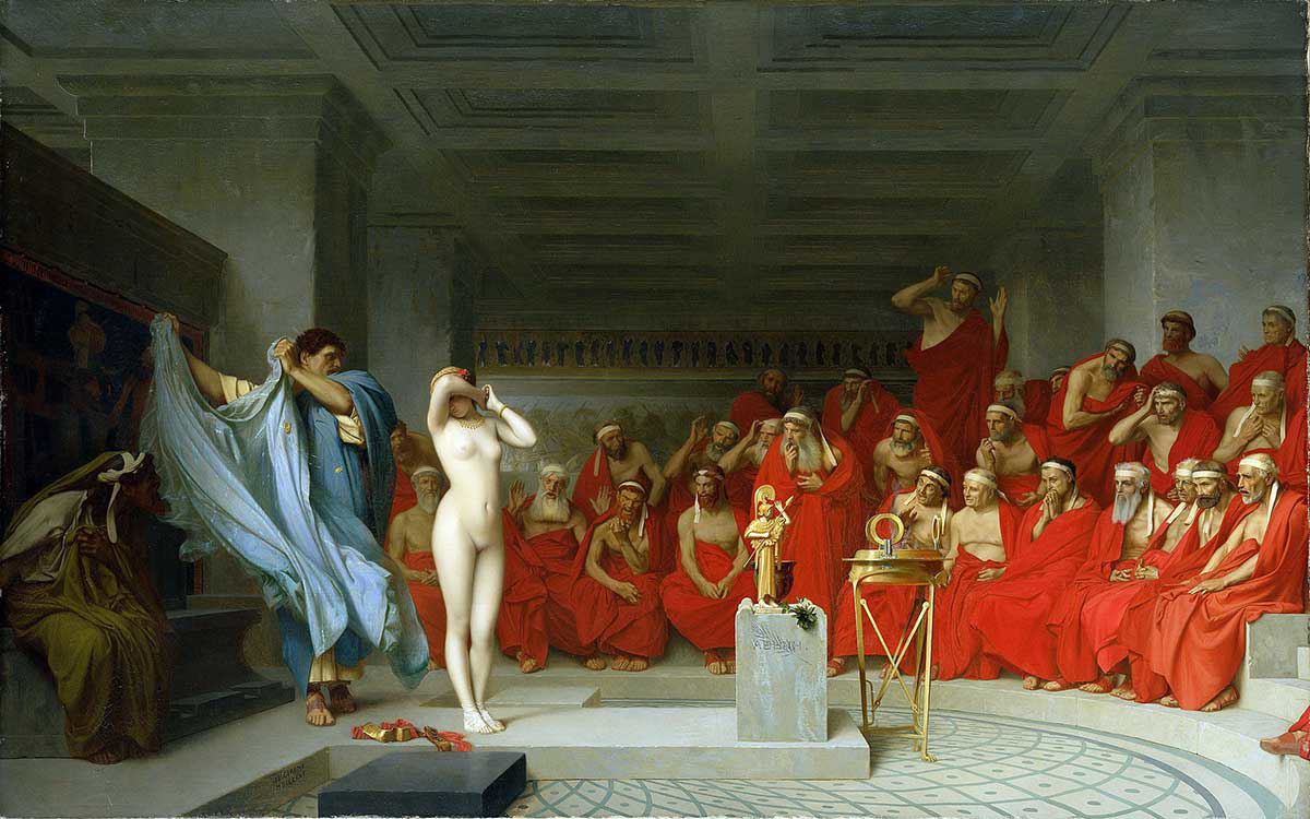 phryne before the areopagus aristotle