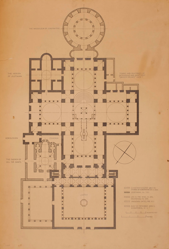 plan church holy apostles constantinople