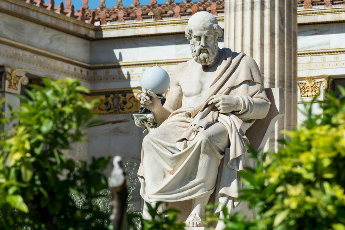plato marble portrait athens