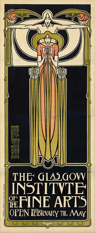 poster frances margaret mackintosh herbert macnair glasgow school