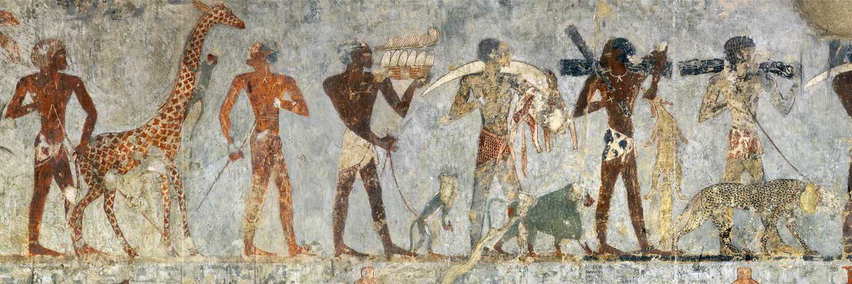 punt fresco wall painting chapel rekhmire