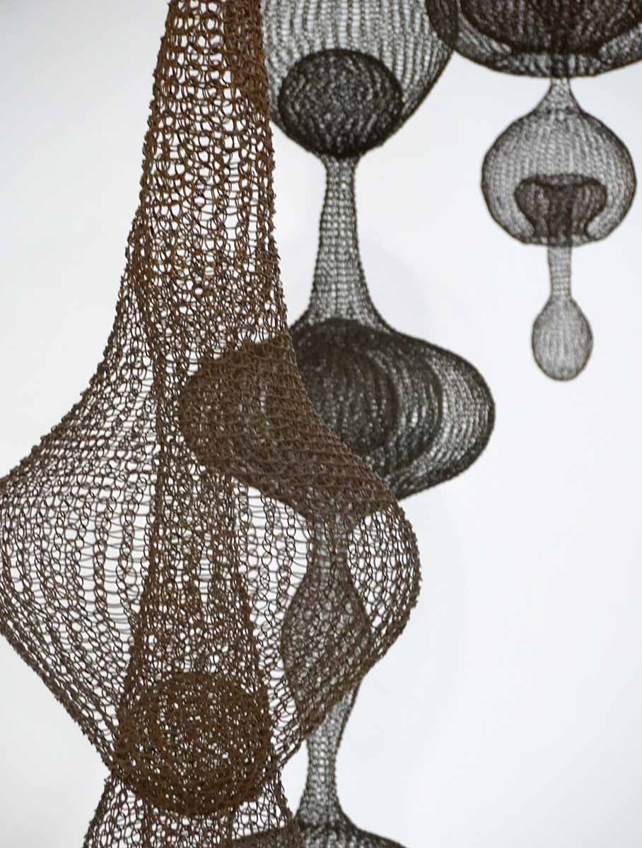 ruth asawa looped wire sculptures