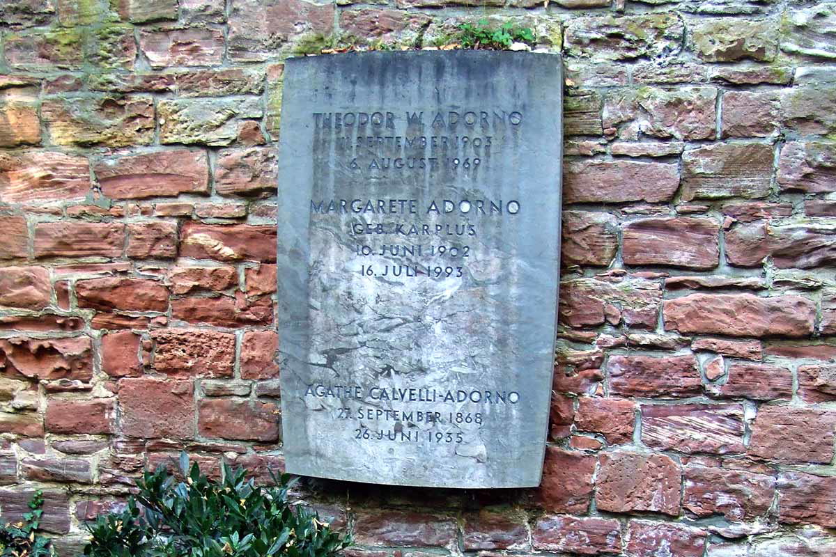 theodor adorno grave