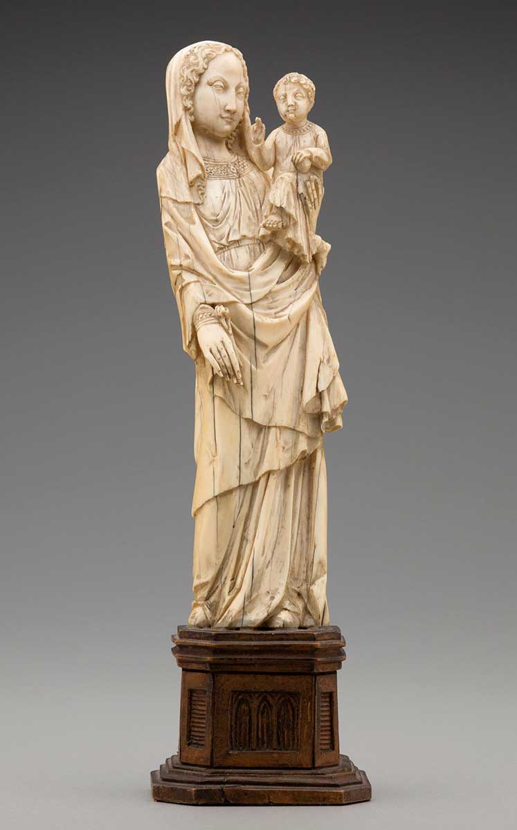 virgin child ivory medieval french artwork