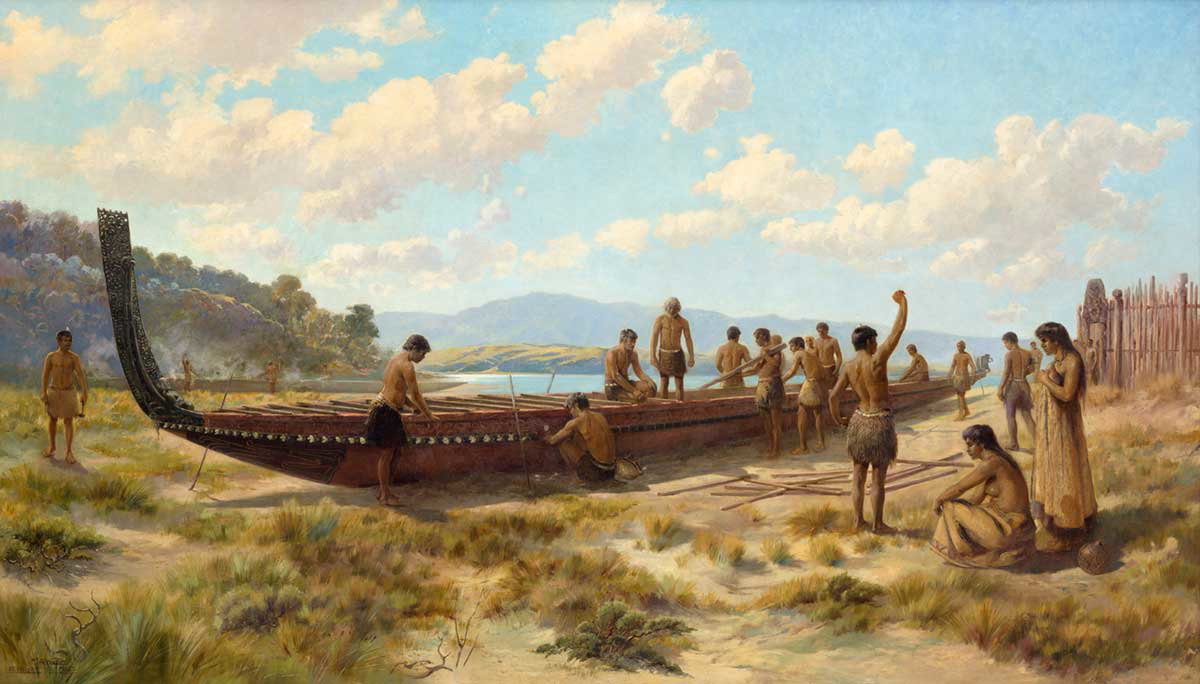 waiotaiki frank wright walter canoe builders maori