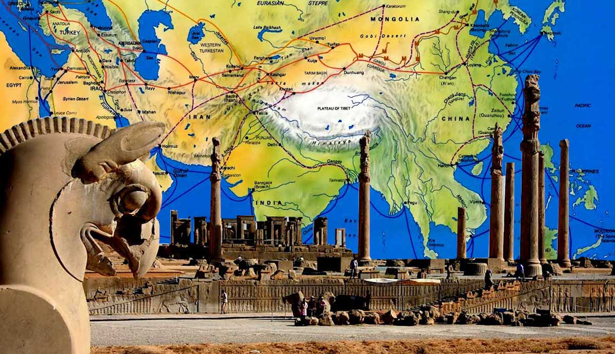 ancient silk road trade routes created
