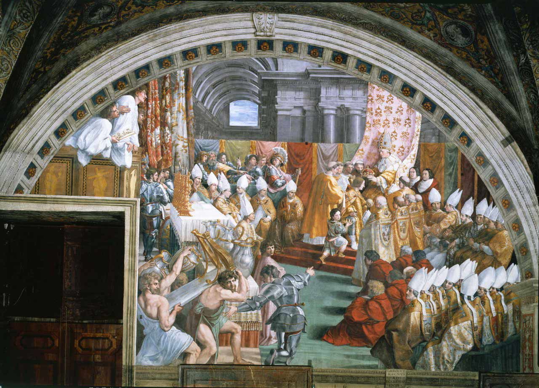coronation of charlemagne raphael fresco vatican