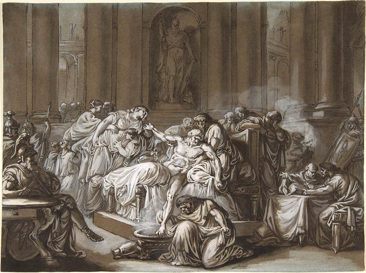 death of seneca jean guillaume moitte