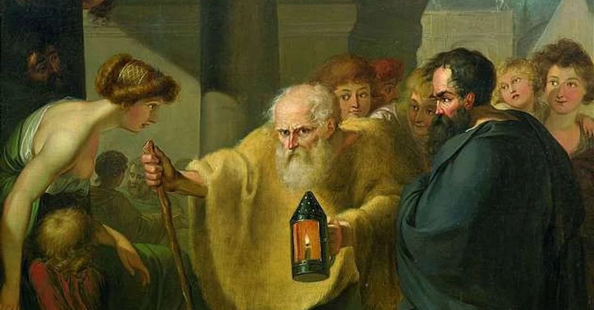 diogenes searching for honest man