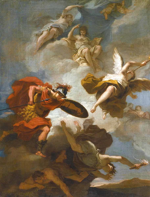 filippo pedrini allegory virtue painting