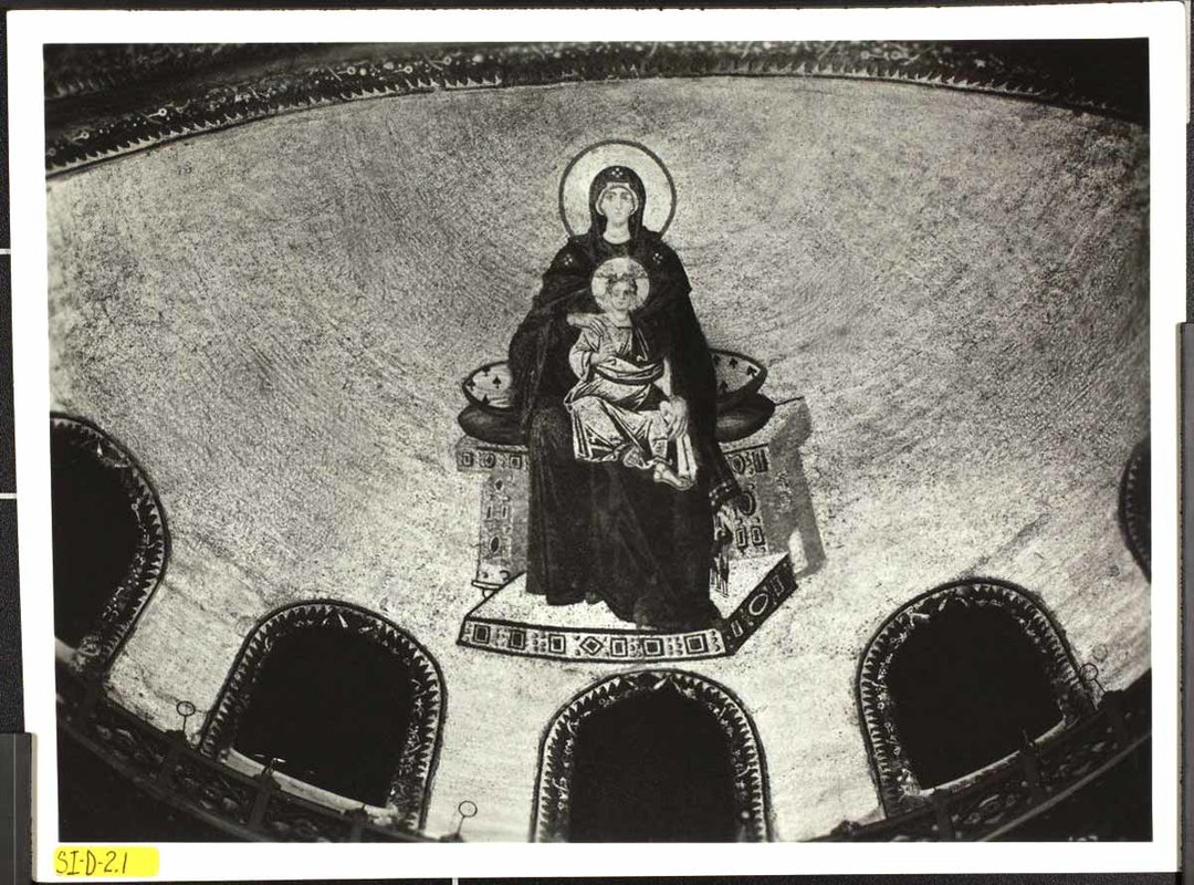 hagia sophia apse virgin mosaic photograph