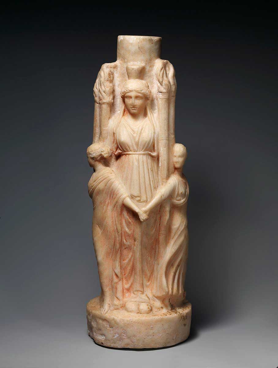 marble statue hecate statue