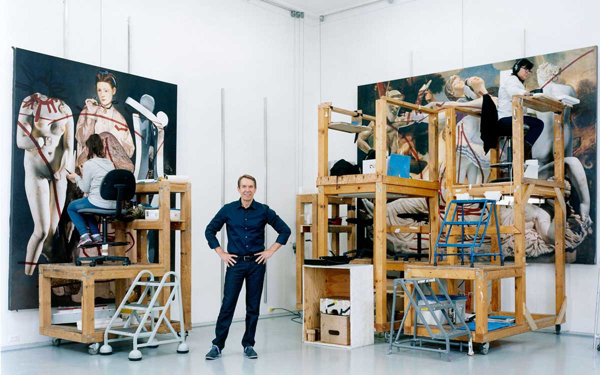 jeff koons in studio