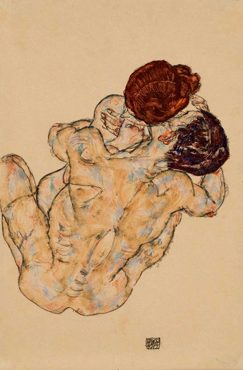 mann und frau schiele