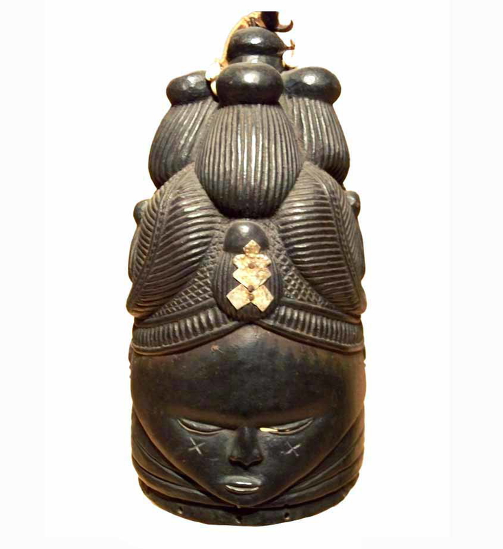mask worn by mende women sande society