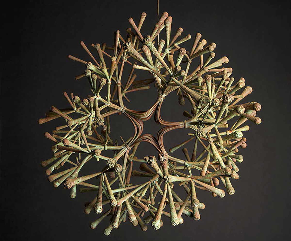 ruth asawa electroplated sculpture hanging