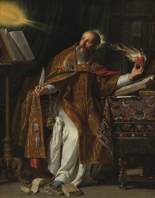 st augustin in oil 1645 philippe de champaigne
